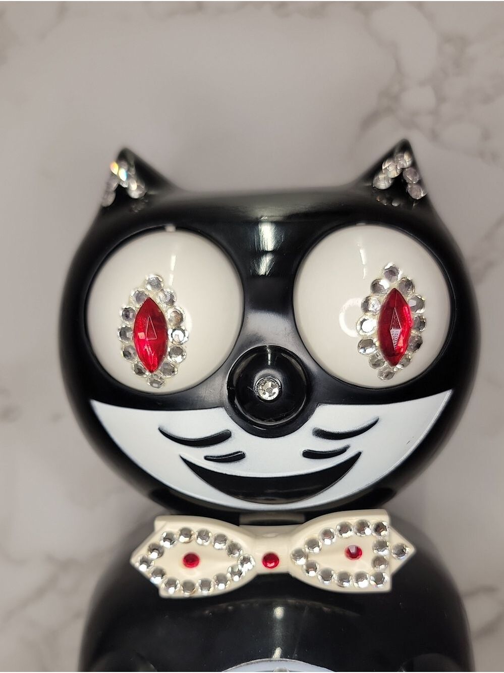 Jeweled Classic Black Kit-Cat Klock clock SUPER RARE Vintage